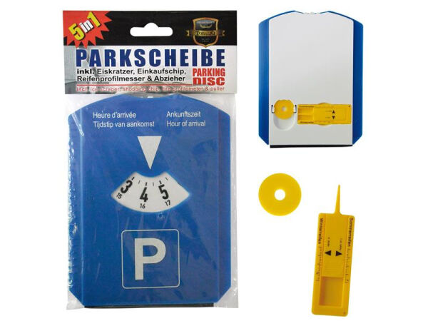 Parkscheibe "5 in 1"