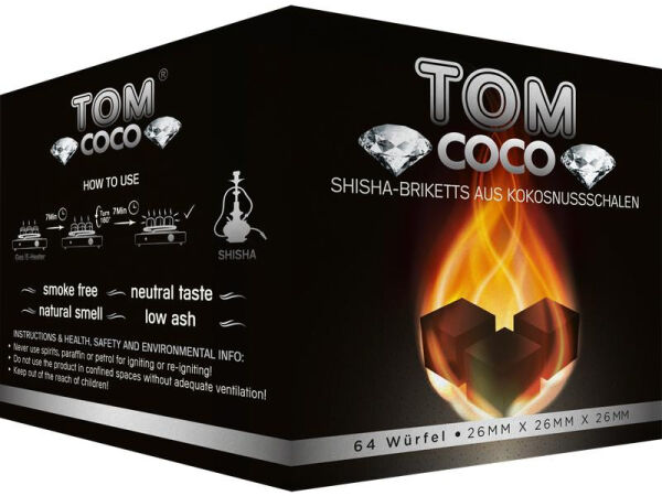TOM Cococha - Wasserpfeifenkohle Diamonds C26 26mm - 1Kg
