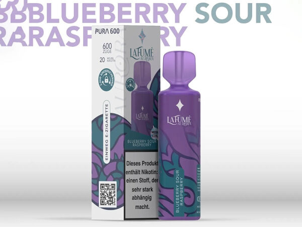 Lafume Aurora - Blueberry Sour Raspberrry - E-Shisha - 20mg - 600 Züge