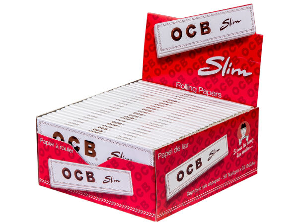 OCB - KS Weiß Long Slim - 50 Hefte je 32 Blatt