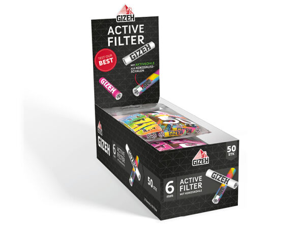 Gizeh - Active Filter Mix 6mm - 10er Display