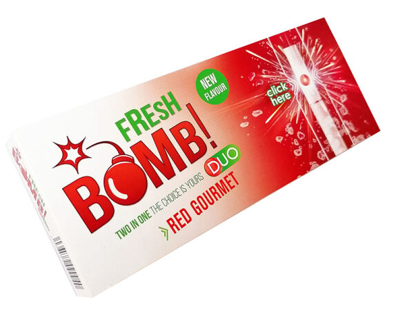 Fresh Bomb - Red Gourmet (Strawberry) - 100 Hülsen - 5er Gebinde