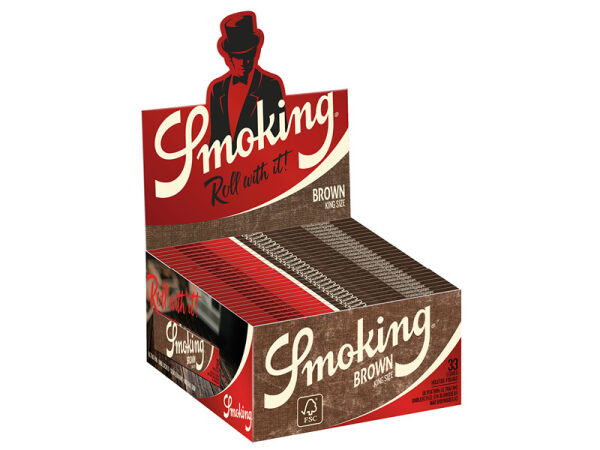 Smoking - King Size Brown - 50 Hefte je 33 Blatt