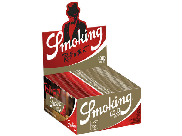 Smoking - King Size Gold 50 Hefte je 33 Blatt