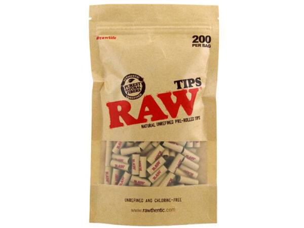 RAW - Filter Tips Prerolled - 200er Tüte