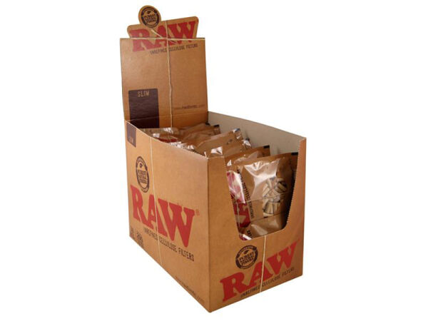 RAW - Filter Slim Unrefined Cotton - 30 Beutel je 200 Filter