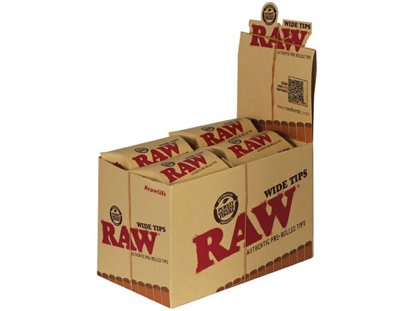 RAW - Filter Tips Prerolled Wide -  20 Päckchen á 21 Filter