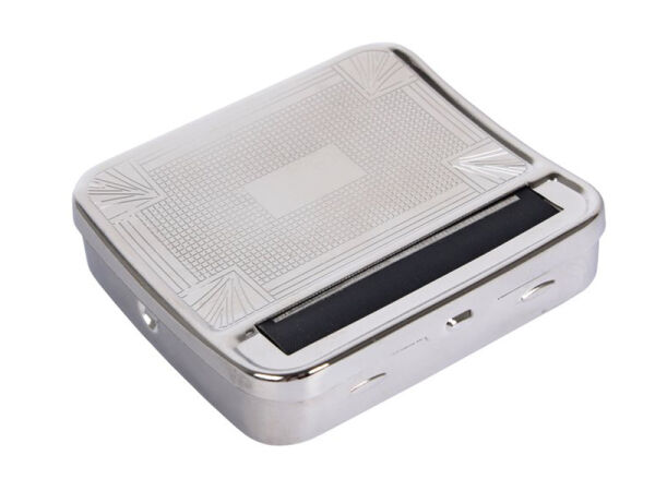Zigaretten Rollbox Metall - silber