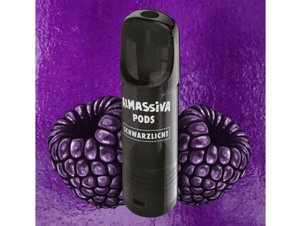 Al Massiva Pods - Schwarzlicht (Brombeere, Ice) - 17mg - 2er Set