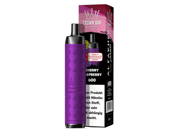 Al Fakher Crown Bar 600 - Cherry Raspberry - 600 Züge
