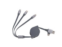 Tekmee Ladekabel 4-in-1, USB auf Type-C, 1.5A/2.0A, 1 m