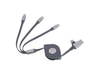Tekmee Ladekabel 4-in-1, USB auf Type-C, 1.5A/2.0A, 1 m