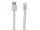 Tekmee Ladekabel USB-C auf Type-C, 2.0A; weiß, 1m; Perlenkabel