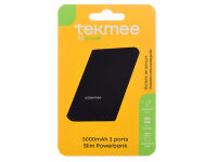 Powerbank Slim 5000 mAh; 2 Ports A+C Aluminium Case