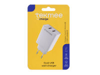 Tekmee Netzstecker 2x USB, weiß