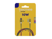 Tekmee Ladekabel, 2,5m; Type-C auf Type-C, 60W, wei&szlig;