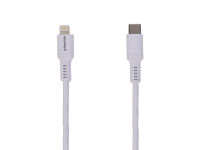 Tekmee Ladekabel-Set, 1m; Type-C auf Lighting, 18W, rot und weiß