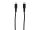 Tekmee Ladekabel-Set, 1m+2m; Type-C auf Lighting, 18W, schwarz und weiß