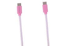 Tekmee Ladekabel, 1m; 2xTYPE-C, pink oder blau