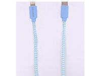 Tekmee Ladekabel, 1m; TYPE-C/Lightning, pink oder blau