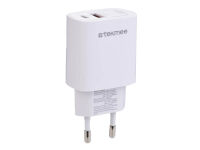 Tekmee Netzstecker 1xUSB/1xType-C, weiß
