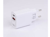 Tekmee Netzstecker 1xUSB/1xType-C, weiß