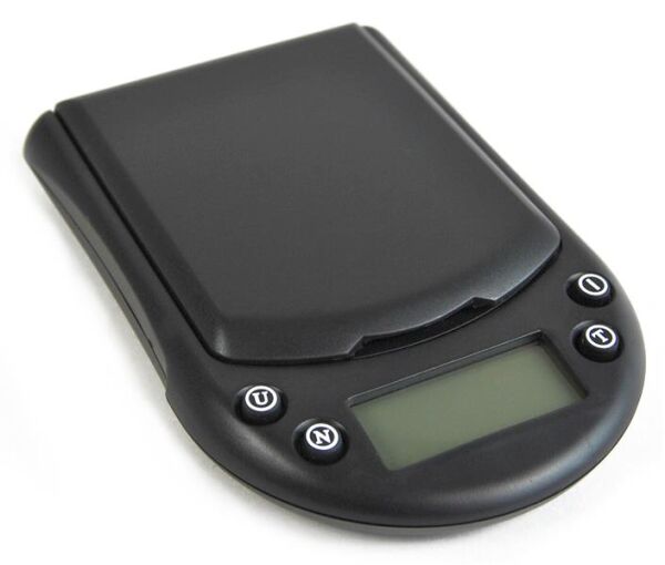 Digitalwaage Schwarz mit Deckel 500g/0.1g