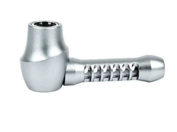Metallpfeife "Alu Pipe" silber-grau 11,5 cm
