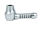 Metallpfeife "Alu Pipe" silber-grau 11,5 cm