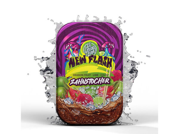 187 Zahnstocher - New Flash (Cola-Drachenfrucht) 100er Dose