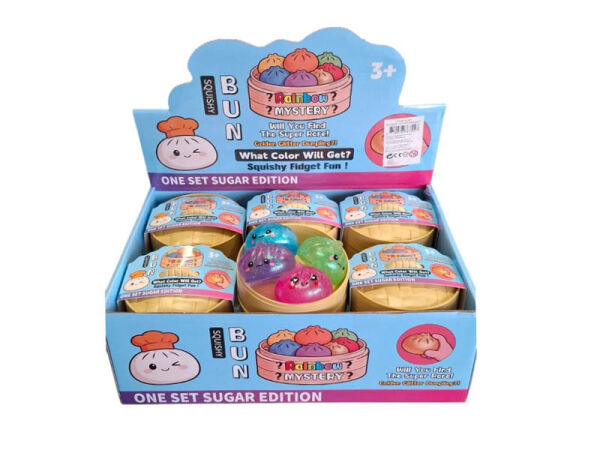 Squishy Dumpling, 4-tlg. 8,5 cm - 12er Display