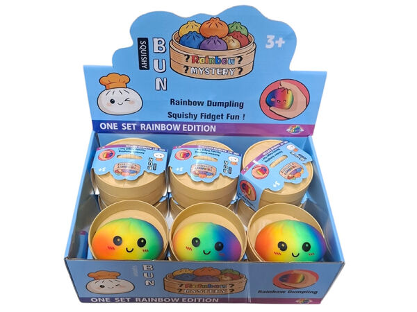 Squishy Dumpling XXL "Rainbow" 8,5cm - 12er Display