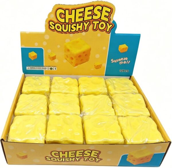 Squishy Cheese 6,5cm - 12er Display