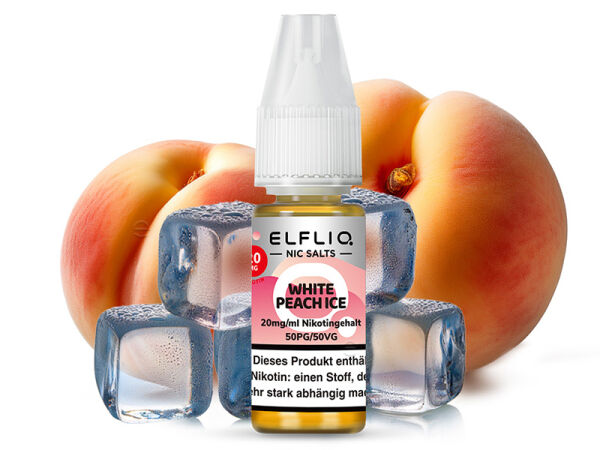 ELFBAR ELFLIQ - White Peach Ice - Liquid - 20 mg/ml - 10 ml