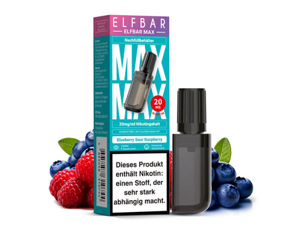 ELF BAR MAX Pod - Blueberry Sour Raspberry - E-Shisha - 20mg