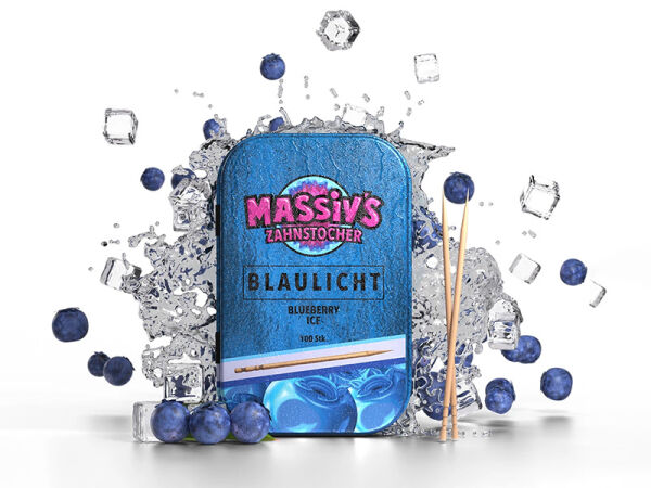 Massivs Zahnstocher - Blaulicht - Blueberry Ice