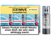 ICEWAVE 3 in 1 Pod - Blue Fusion - 20mg - 3er Set