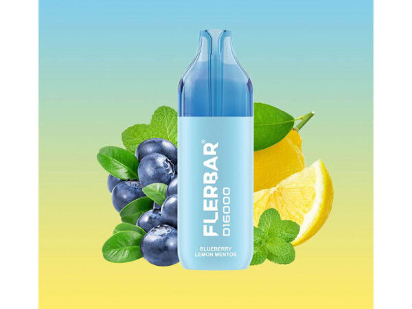 Flerbar D16000 - Blueberry Lemon Mentos - 2ml + 10ml