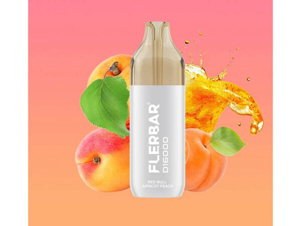 Flerbar D16000 - Energy Drink Apricot Peach - 2ml + 10ml