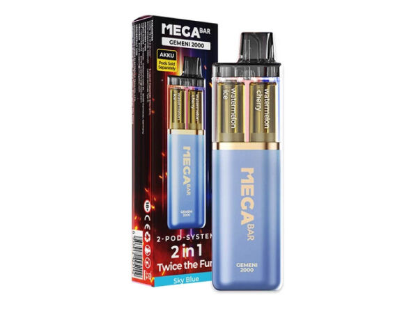 Mega Bar - GEMENI 2000 - Basisgerät - Sky Blue - 2 Pod-System