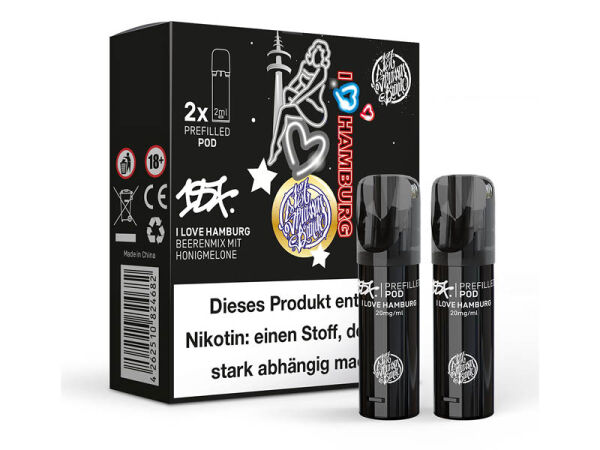 187 Strassenbande - Prefilled Pods - I Love Hamburg - 20mg - 2er Pack