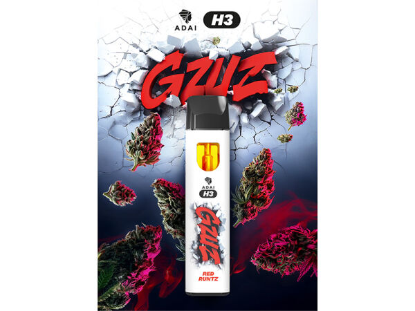 GZUZ - H3BTA Superior Blend Vape - RED RUNTZ V2 - 95% H3 - 1ml