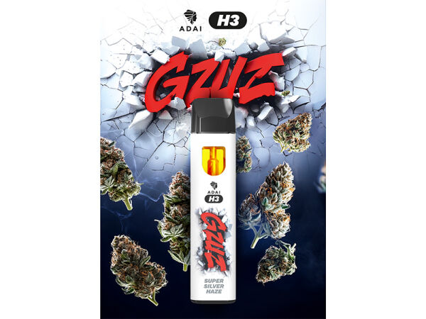 GZUZ - H3BTA Superior Blend Vape - SUPER SILVER HAZE V2 - 95% H3 - 1ml