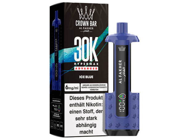 Al Fakher 30K Basisgerät - Hypermax Advanced - Ice Blue