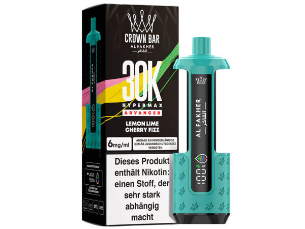 Al Fakher 30K Basisgerät - Hypermax Advanced - Lemon Lime Cherry Fizz