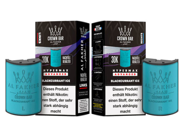 Al Fakher 30K Pods Hypermax Advanced - Blackcurrant Ice