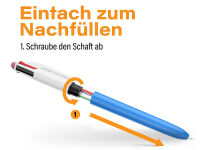 BIC - 4 Colours- Kugelschreiber - Original - 0,4 mm -...