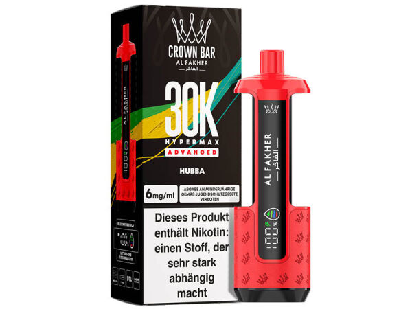Al Fakher 30K Basisgerät - Hypermax Advanced - Hubba