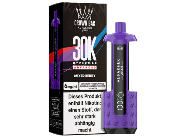 Al Fakher 30K Basisgerät - Hypermax Advanced - Mixed Berry
