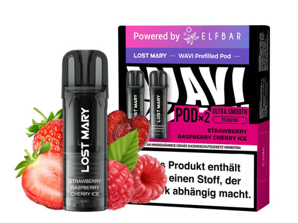 Lost Mary Wavi Pods - Strawberry Raspberry Cherry Ice - 20mg